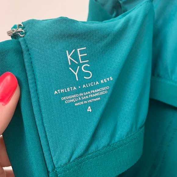 Athleta Keys Enlighten Up Jumpsuit 4 Emerald Green #602207 Athleisure Comfort - Picture 11 of 11